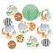 Big Dot of Happiness Safari Animals Large Confetti, Jungle Birthday Party or Baby Shower Table Decor, Giant Confetti Centerpiece - 27 Count Circles